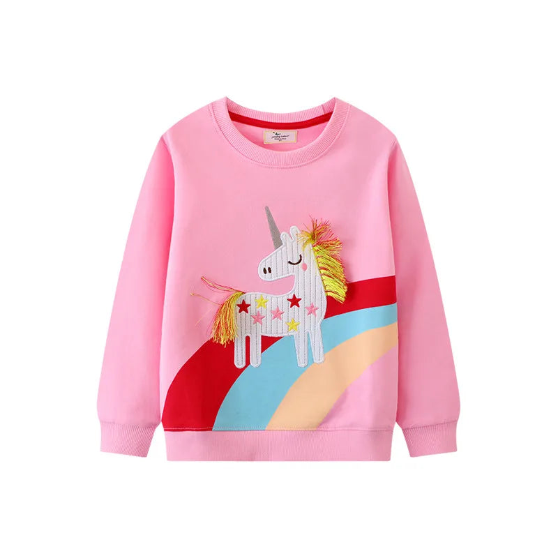 Rainbow Cutie Unicorns Jumper  kids clothing YAG Boutique