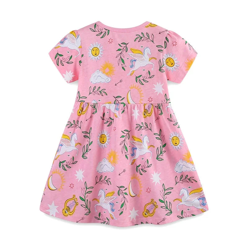 Playful Paradise Animal & Floral Dress for Girls  girls clothing YAG Boutique