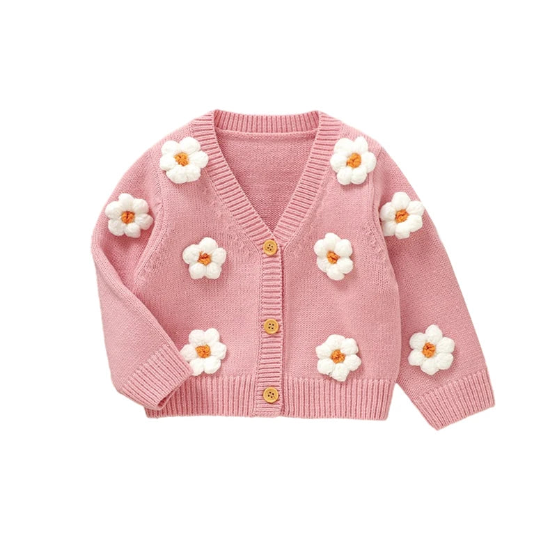 Bloomy Flower Baby Girl Cardigan  girls clothing YAG Boutique