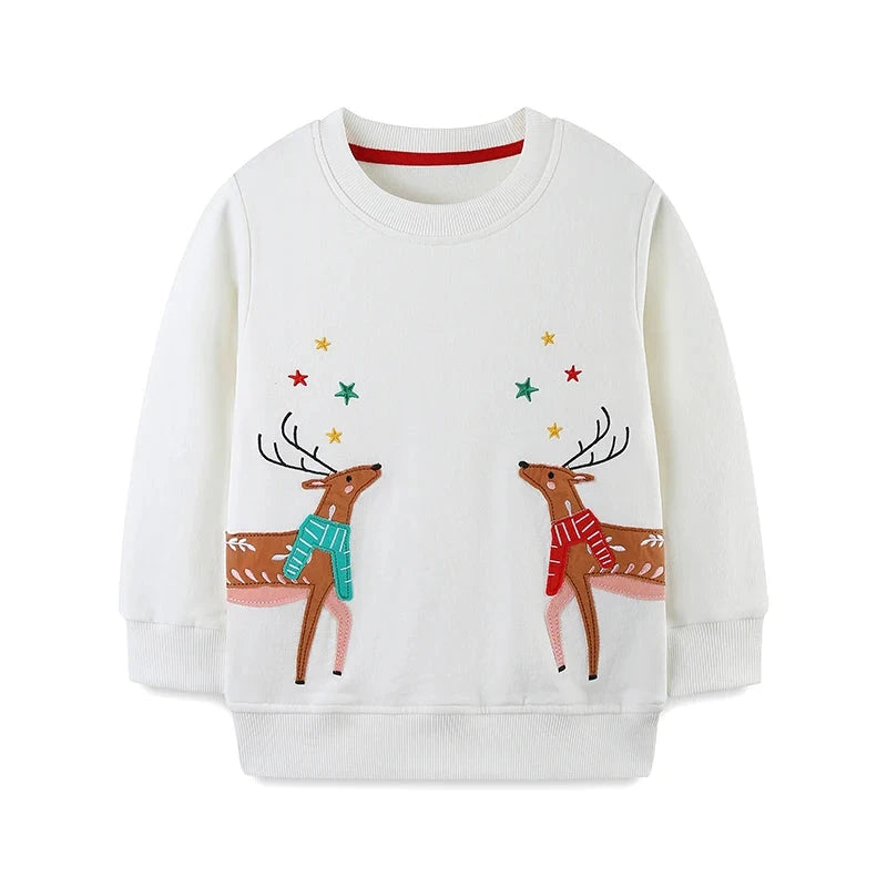 Kids Christmas Reindeer Sweater  kids clothing YAG Boutique