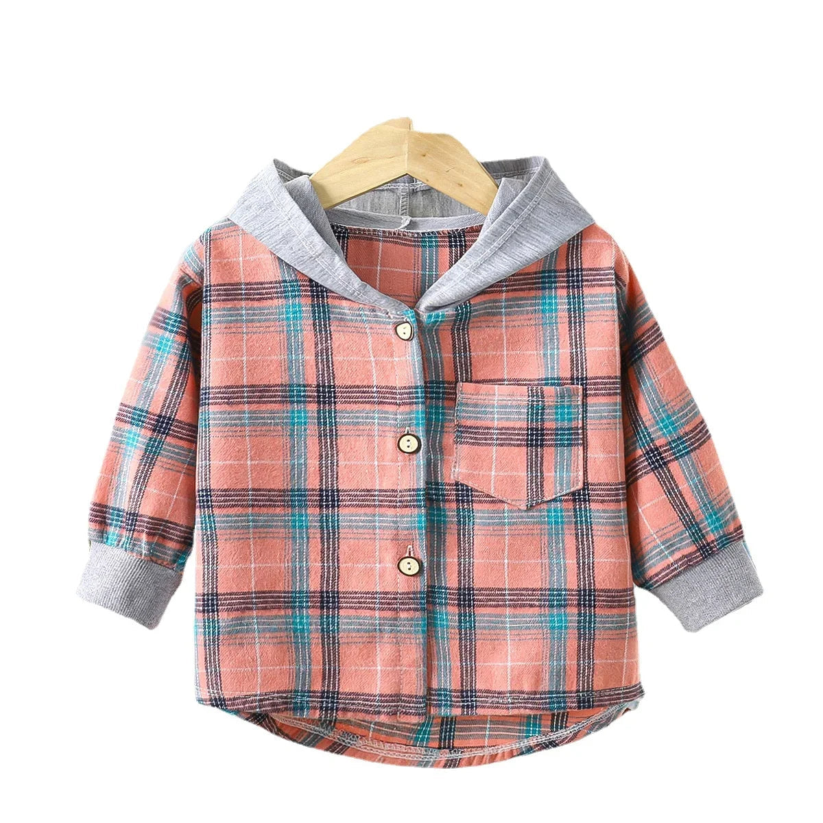 Hoddie Check Shirt for Kids  kids clothing YAG Boutique