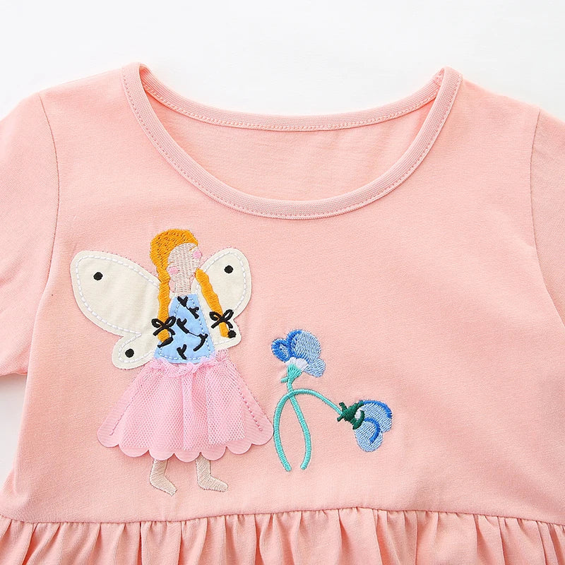 Girls Pink Fairy Princess Dress  girls clothing YAG Boutique