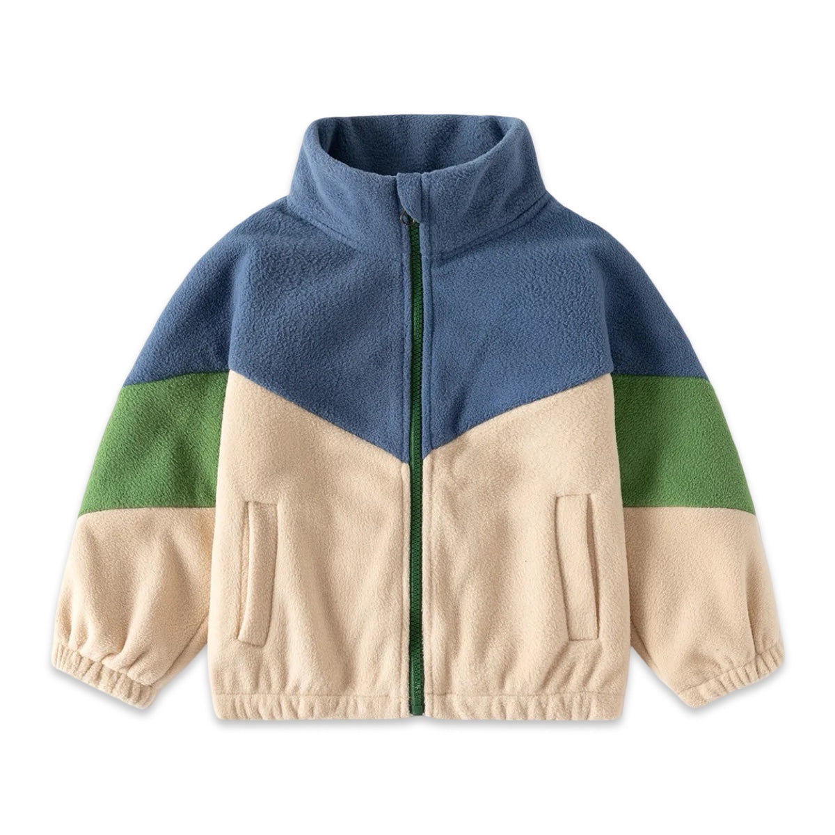 Kids Color-Block Fleece Jacket  kids clothing YAG Boutique