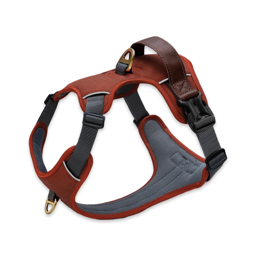 Premium No-Pull Dog Harness with Comfort PU Leather Control Handle  pet accessories YAG Boutique