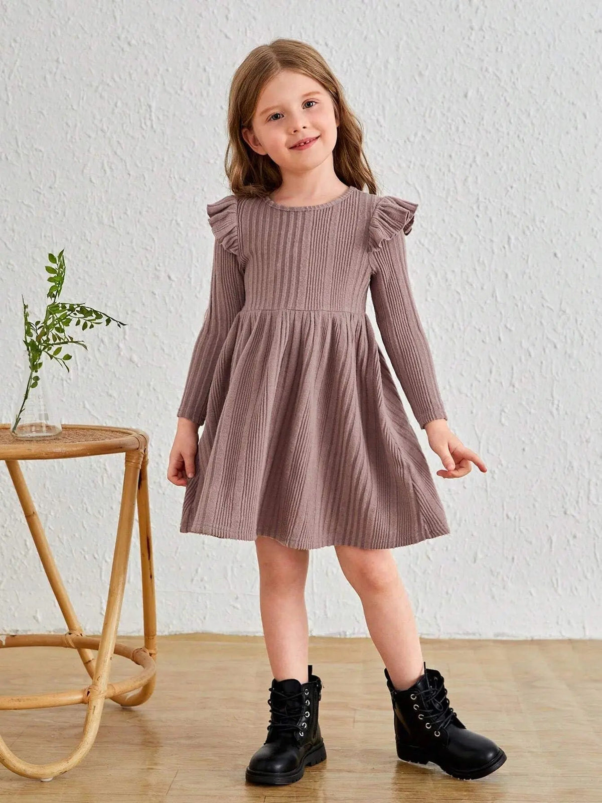 Long Sleeve Knit Dress for Girls  girls clothing YAG Boutique