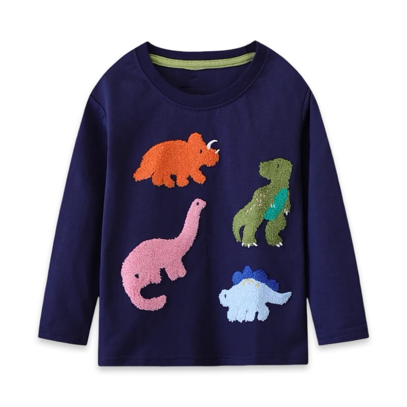Kids Dinosaur Long Sleeve T-Shirt  kids clothing YAG Boutique