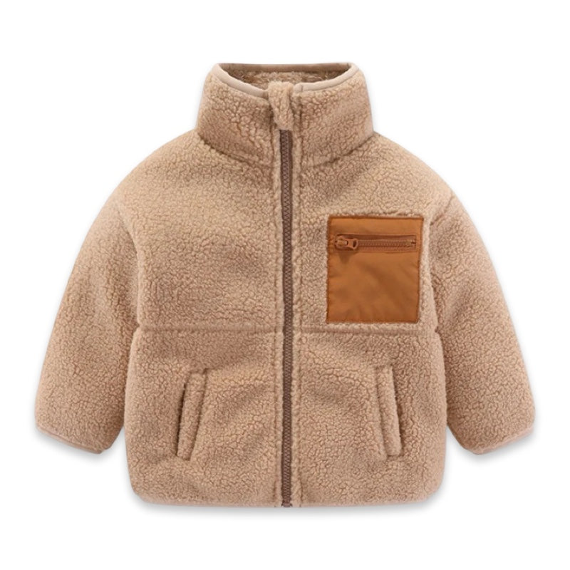 Kids Teddy Fleece Zip Jacket  kids clothing YAG Boutique