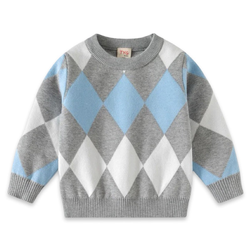 Boys Argyle Knit Sweater  kids clothing YAG Boutique