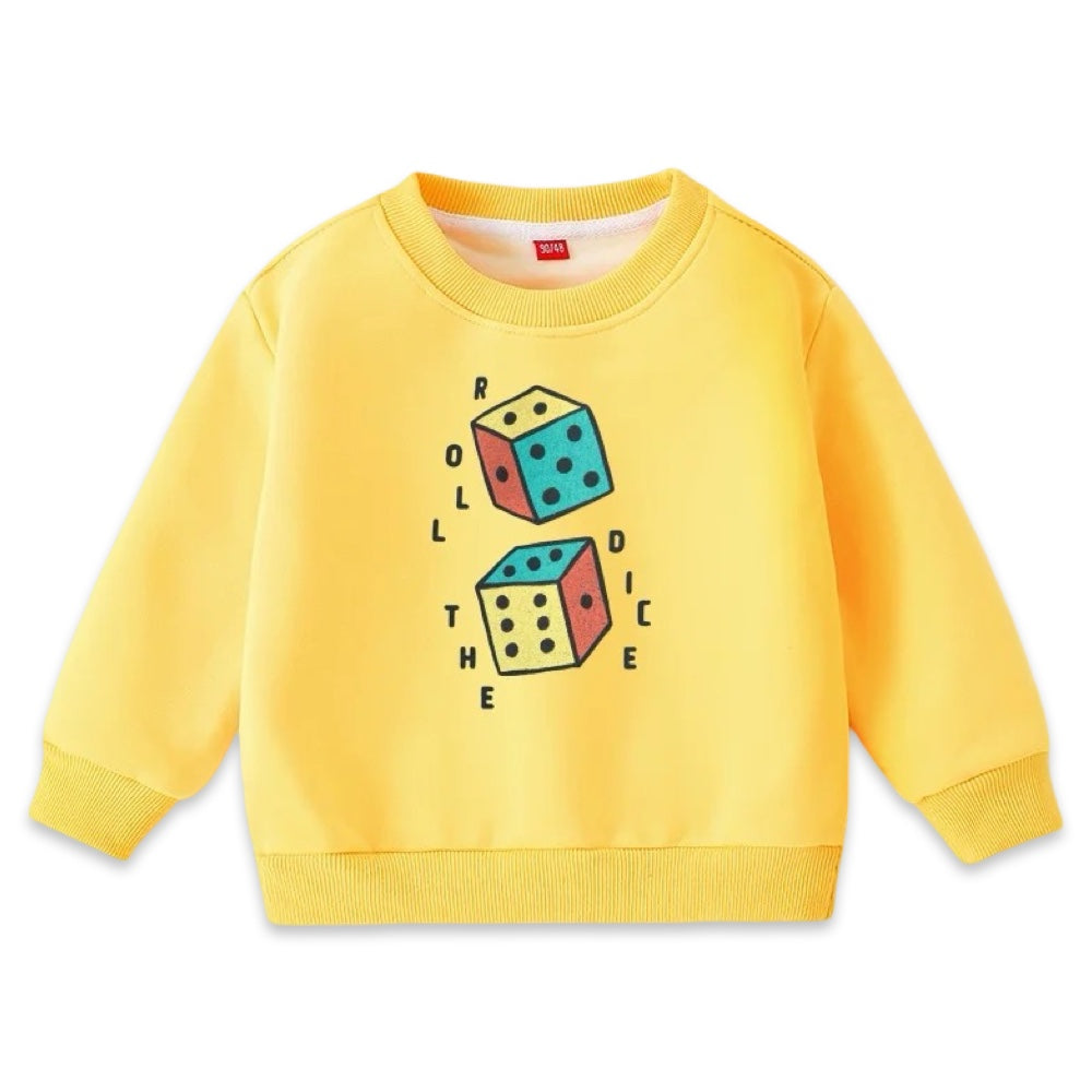 Kids Retro Dice Graphic Jumper  kids clothing YAG Boutique