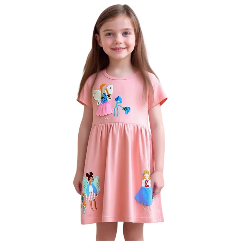 Girls Pink Fairy Princess Dress  girls clothing YAG Boutique