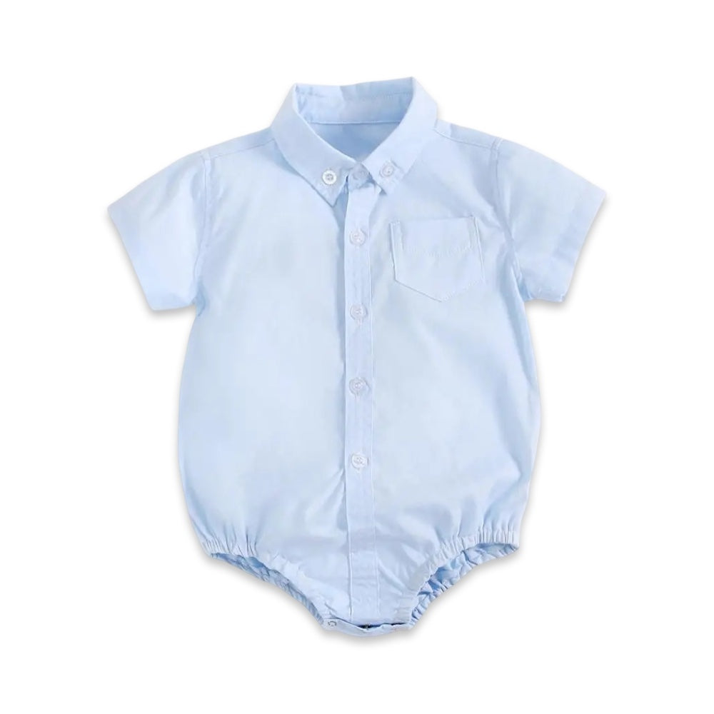 Baby Boys Classic Button-Up Romper  baby clothing YAG Boutique