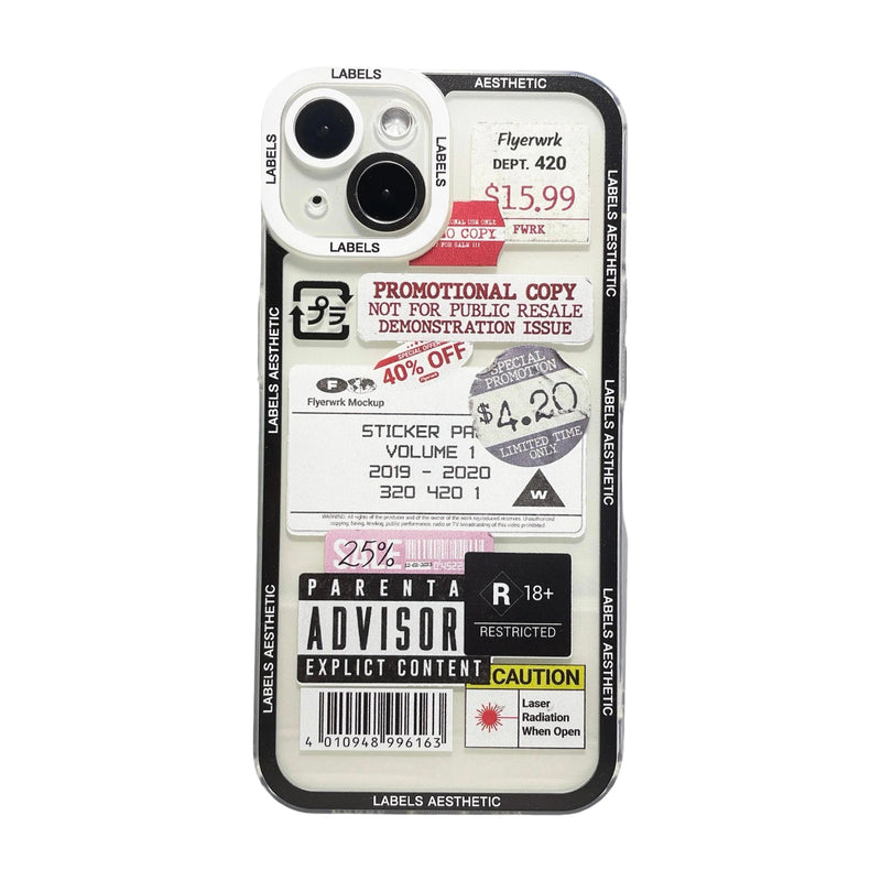 Messy Labels Mix-Match Standout Case for iPhone 14 - 16 Series  iPhone Cases YAG Boutique