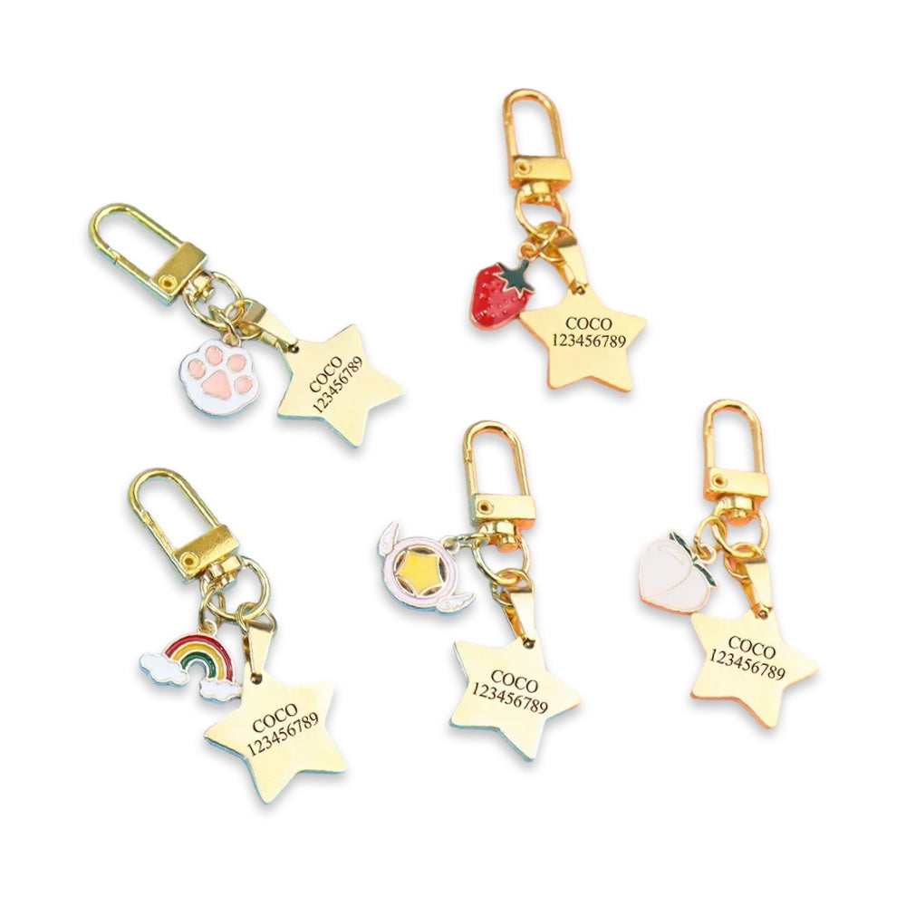 Personalised Star Pet ID Tag  pet accessories YAG Boutique
