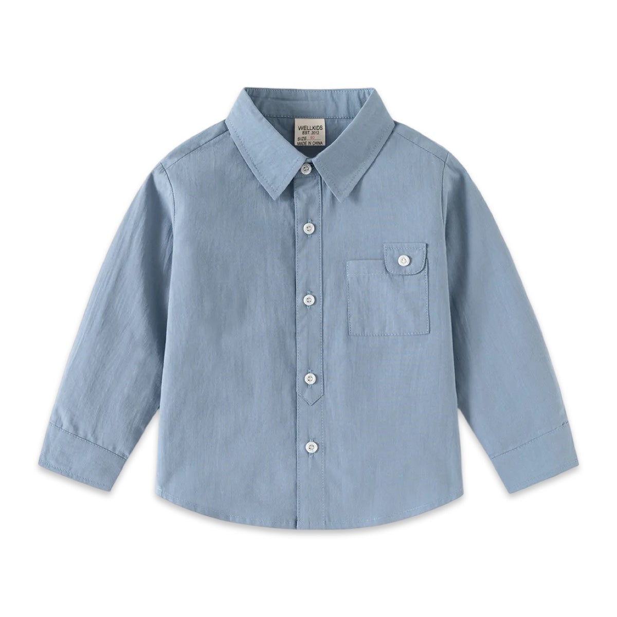 Boys Classic Long Sleeve Cotton Shirt  kids clothing YAG Boutique