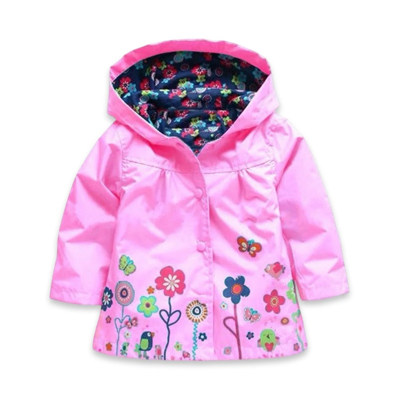 Girls Waterproof Floral Garden Raincoat  girls clothing YAG Boutique