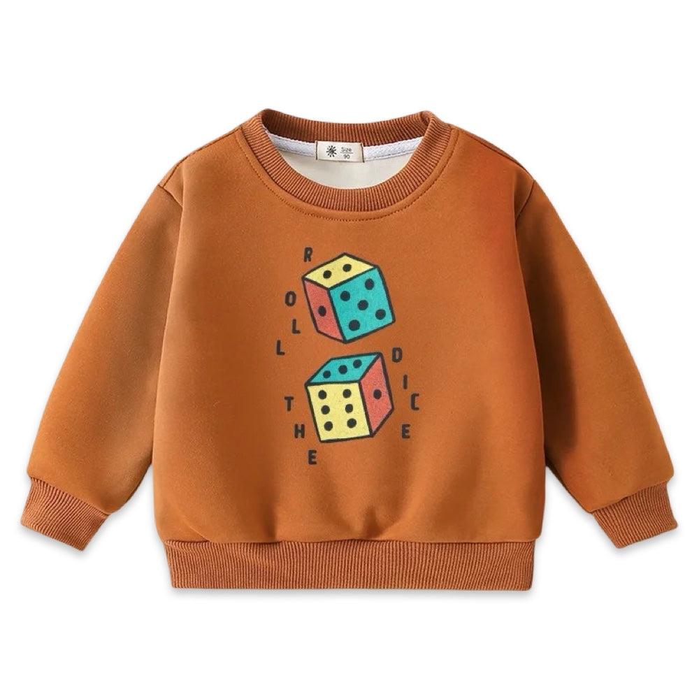 Kids Retro Dice Graphic Jumper  kids clothing YAG Boutique