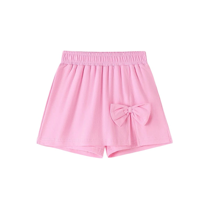 Girls Pink Bow Top & Shorts Set  girls clothing YAG Boutique