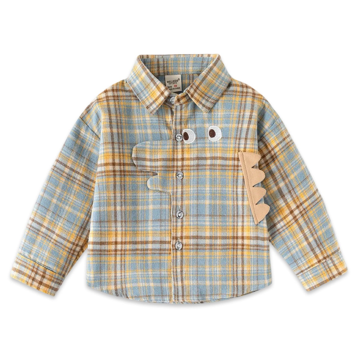 Dino Explorer Plaid Shirt for Boys  kids clothing YAG Boutique