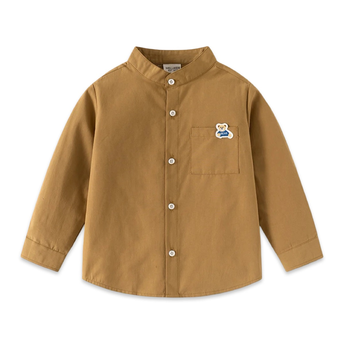 Boys Premium Mandarin Collar Shirt  kids clothing YAG Boutique