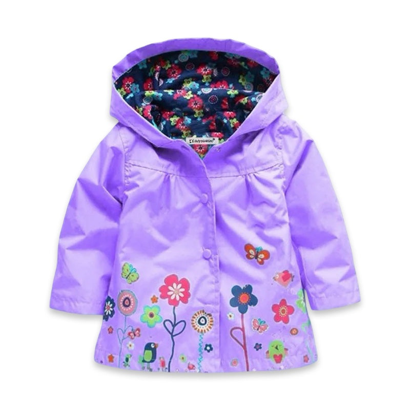 Girls Waterproof Floral Garden Raincoat  girls clothing YAG Boutique