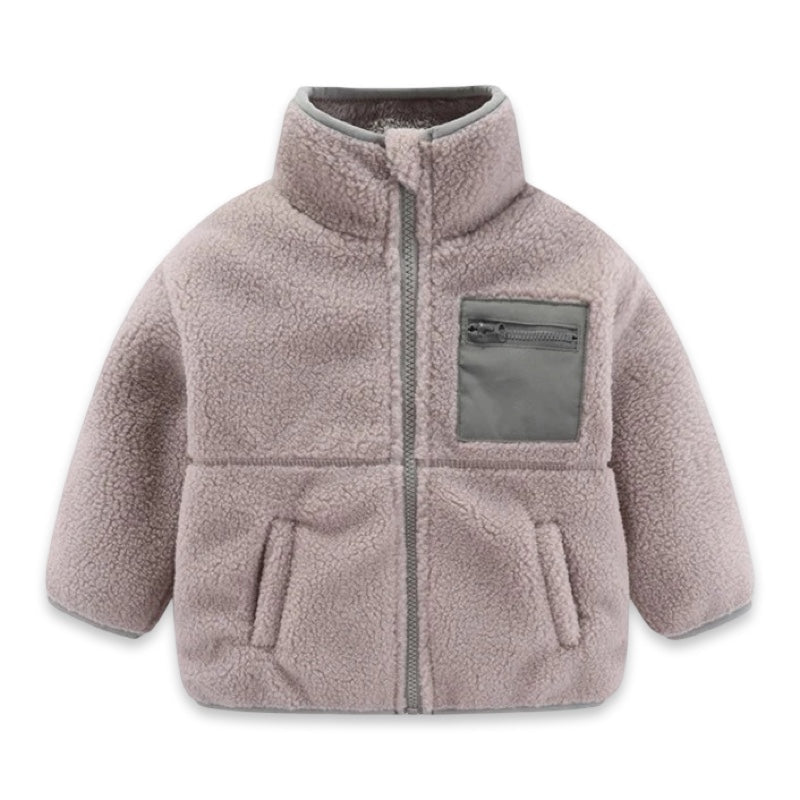Kids Teddy Fleece Zip Jacket  kids clothing YAG Boutique