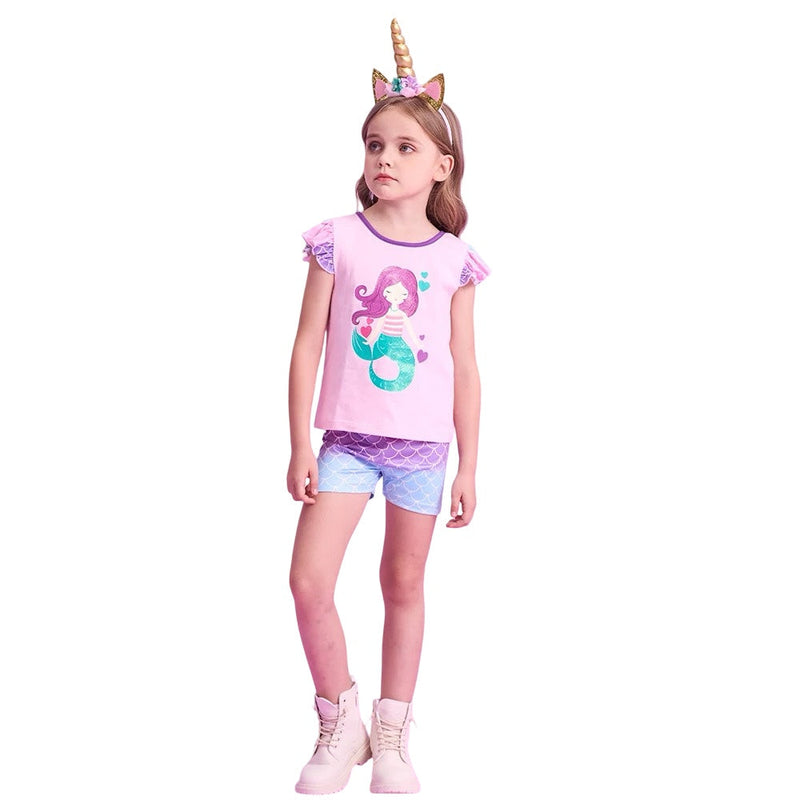 Mermaid Dreams Two-Piece Summer Set  girls clothing YAG Boutique