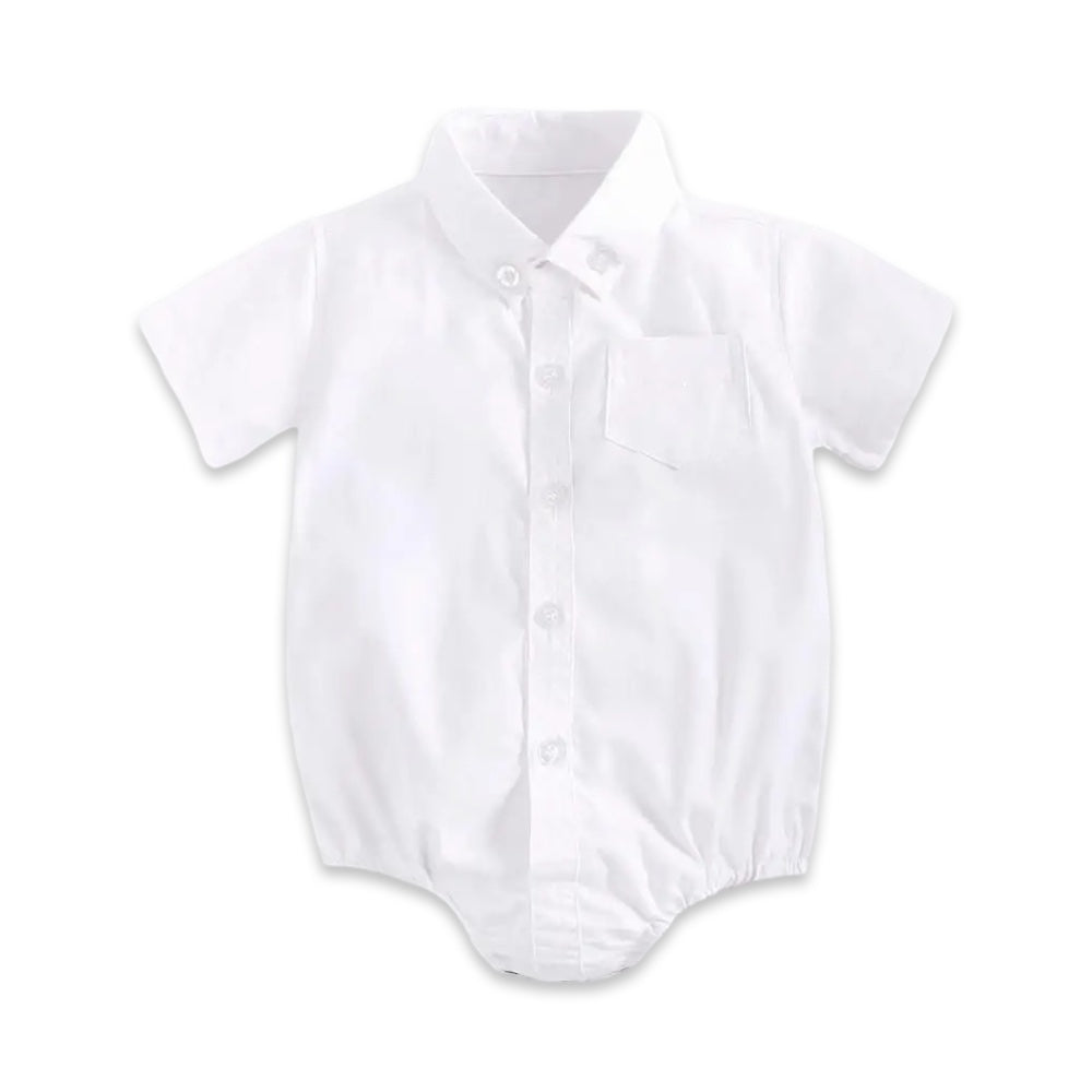 Baby Boys Classic Button-Up Romper  baby clothing YAG Boutique