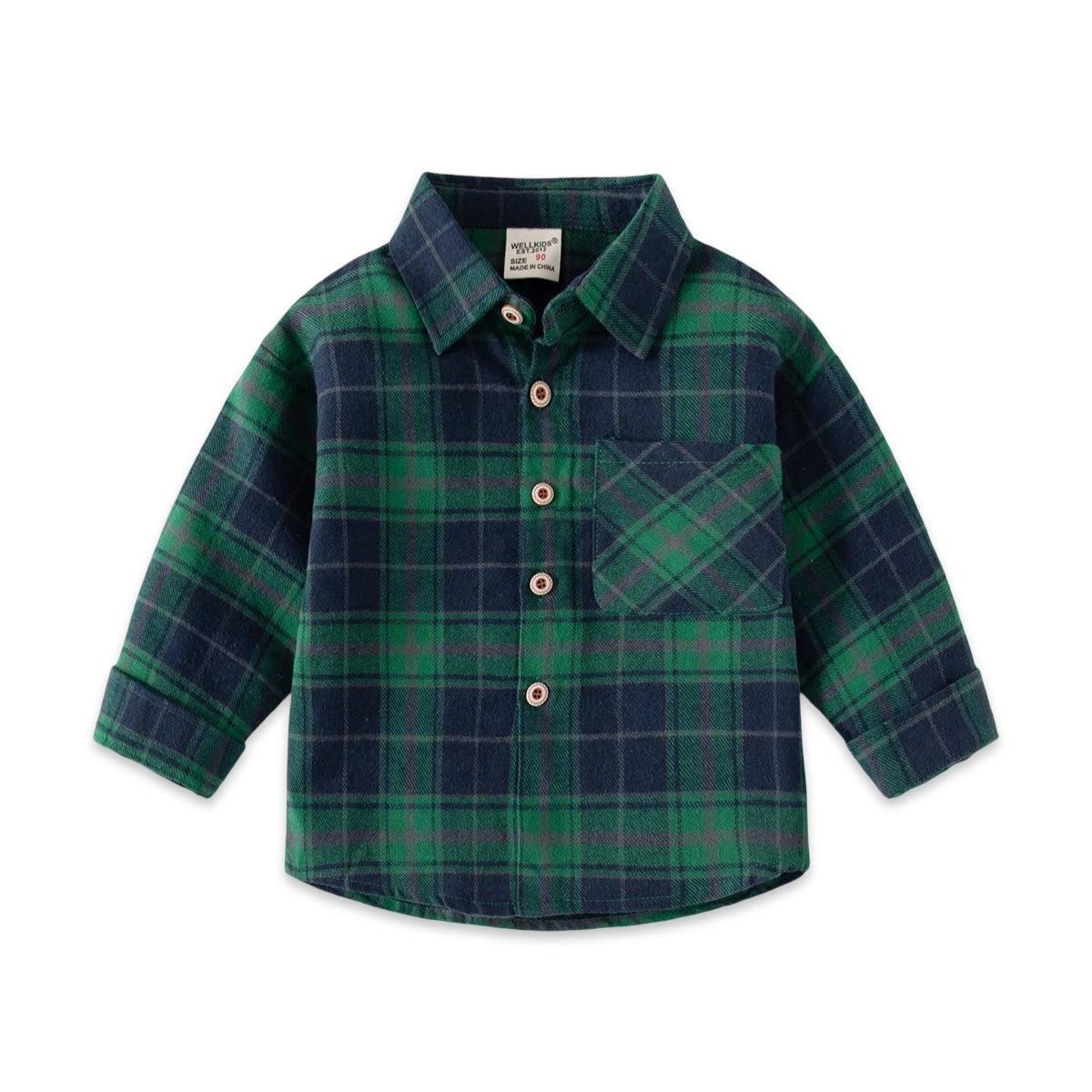 Boys Classic Plaid Flannel Shirt  kids clothing YAG Boutique