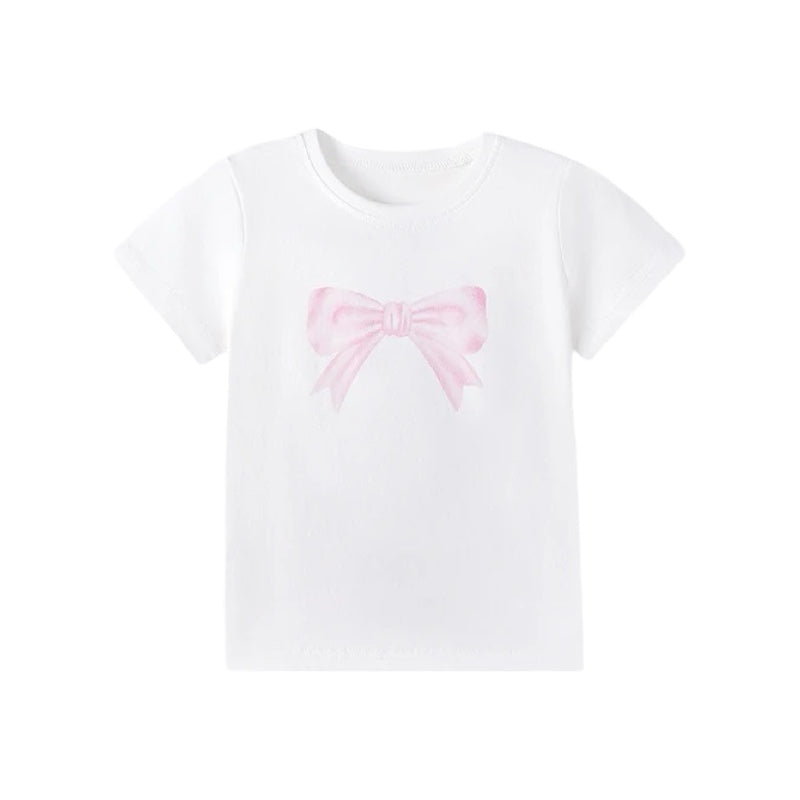 Girls Pink Bow Top & Shorts Set  girls clothing YAG Boutique