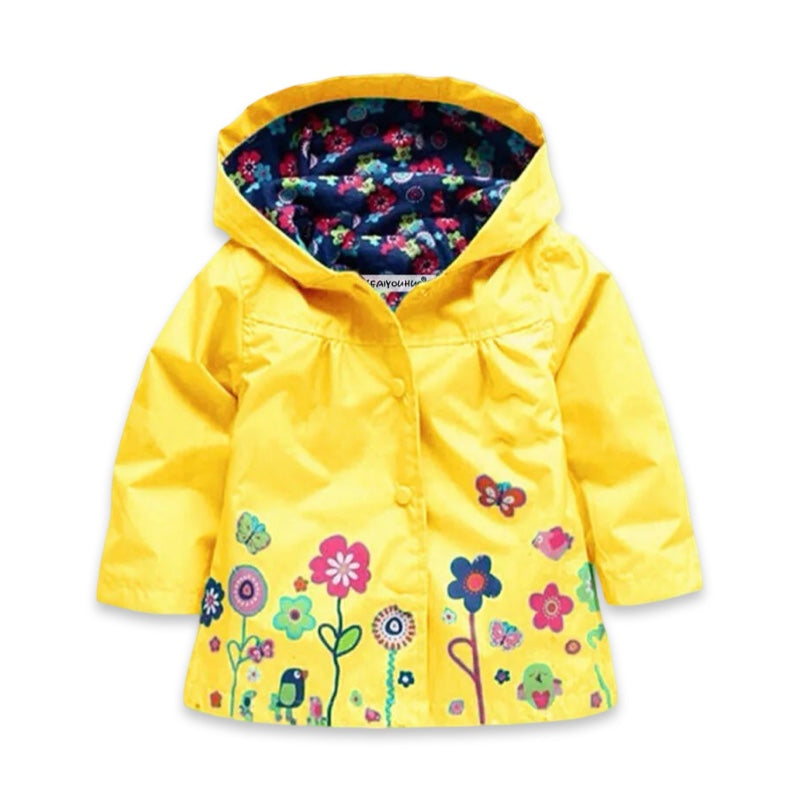 Girls Waterproof Floral Garden Raincoat  girls clothing YAG Boutique