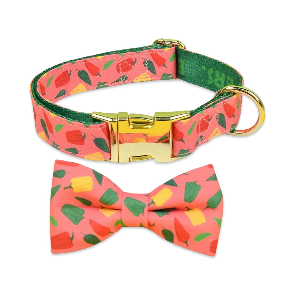 Luxury Pattern Dog Collar & Bow Tie Set  pet accessories YAG Boutique