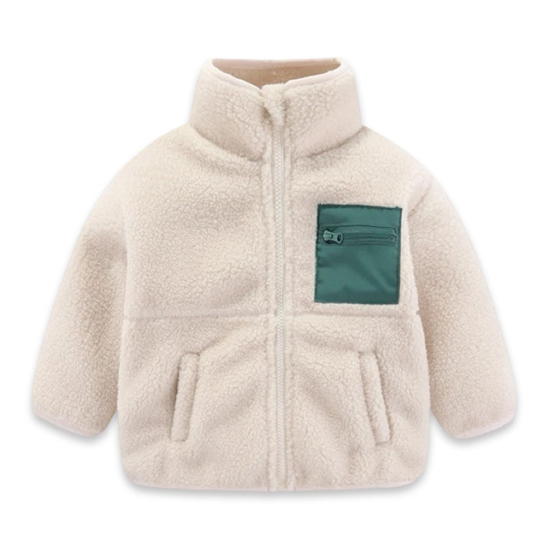 Kids Teddy Fleece Zip Jacket  kids clothing YAG Boutique