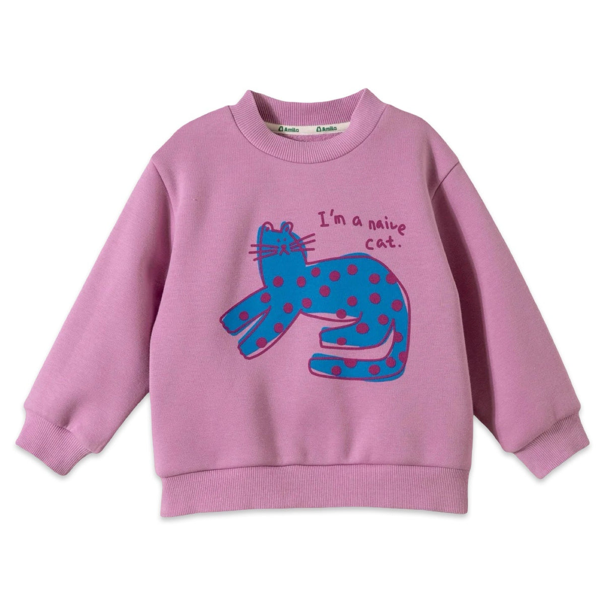 Mauve Pink Kids Graphic Jumper  kids clothing YAG Boutique