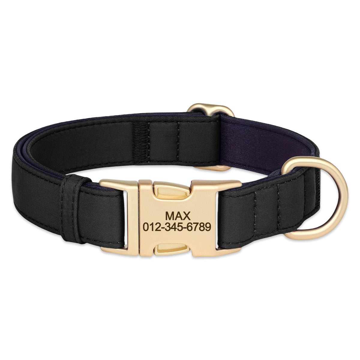 Personalised Dog Collar with Engraved Name & Phone Number  pet accessories YAG Boutique
