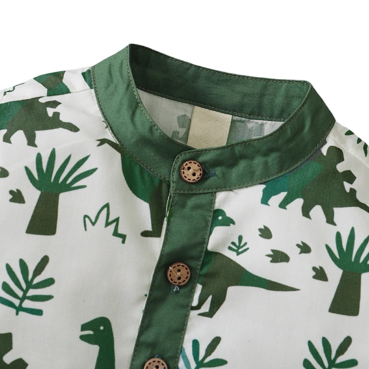 Boys Green Dinosaur Summer Outfit Set  kids clothing YAG Boutique