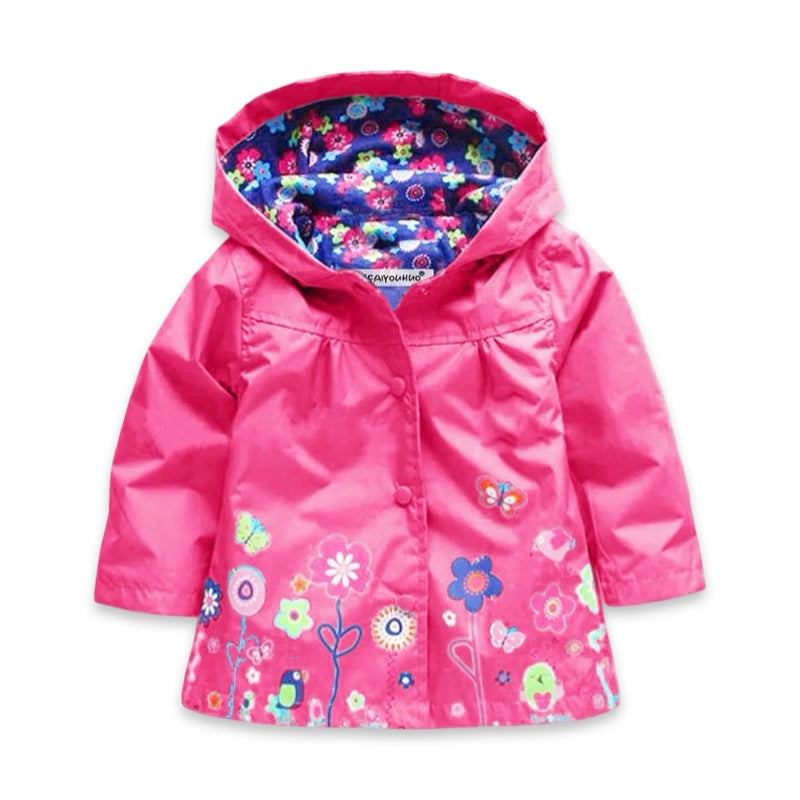 Girls Waterproof Floral Garden Raincoat  girls clothing YAG Boutique