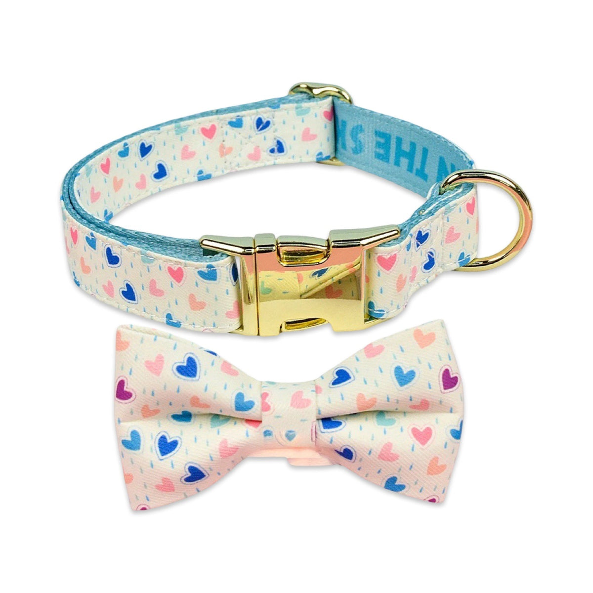 Luxury Pattern Dog Collar & Bow Tie Set  pet accessories YAG Boutique