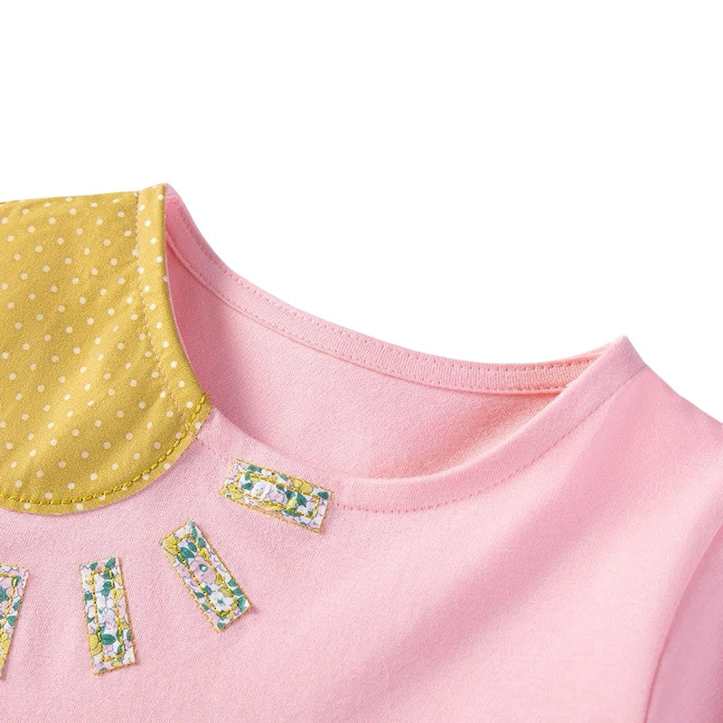 Girls Rainbow & Sunshine Cotton Dress  girls clothing YAG Boutique