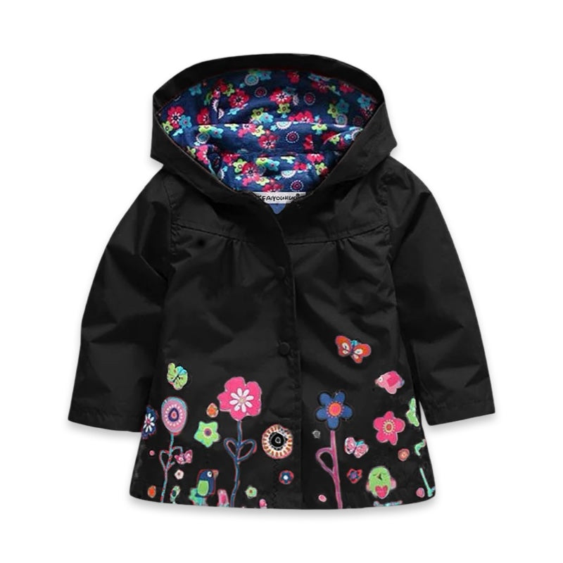 Girls Waterproof Floral Garden Raincoat  girls clothing YAG Boutique