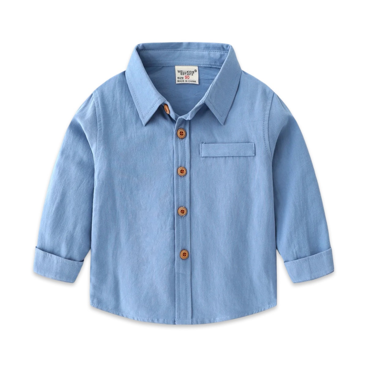 Classic Long Sleeve Button-Up Shirt for Boys  kids clothing YAG Boutique