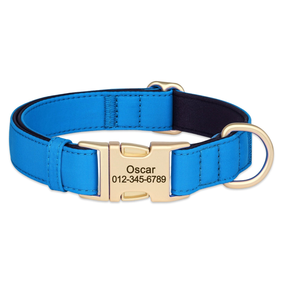 Personalised Dog Collar with Engraved Name & Phone Number  pet accessories YAG Boutique