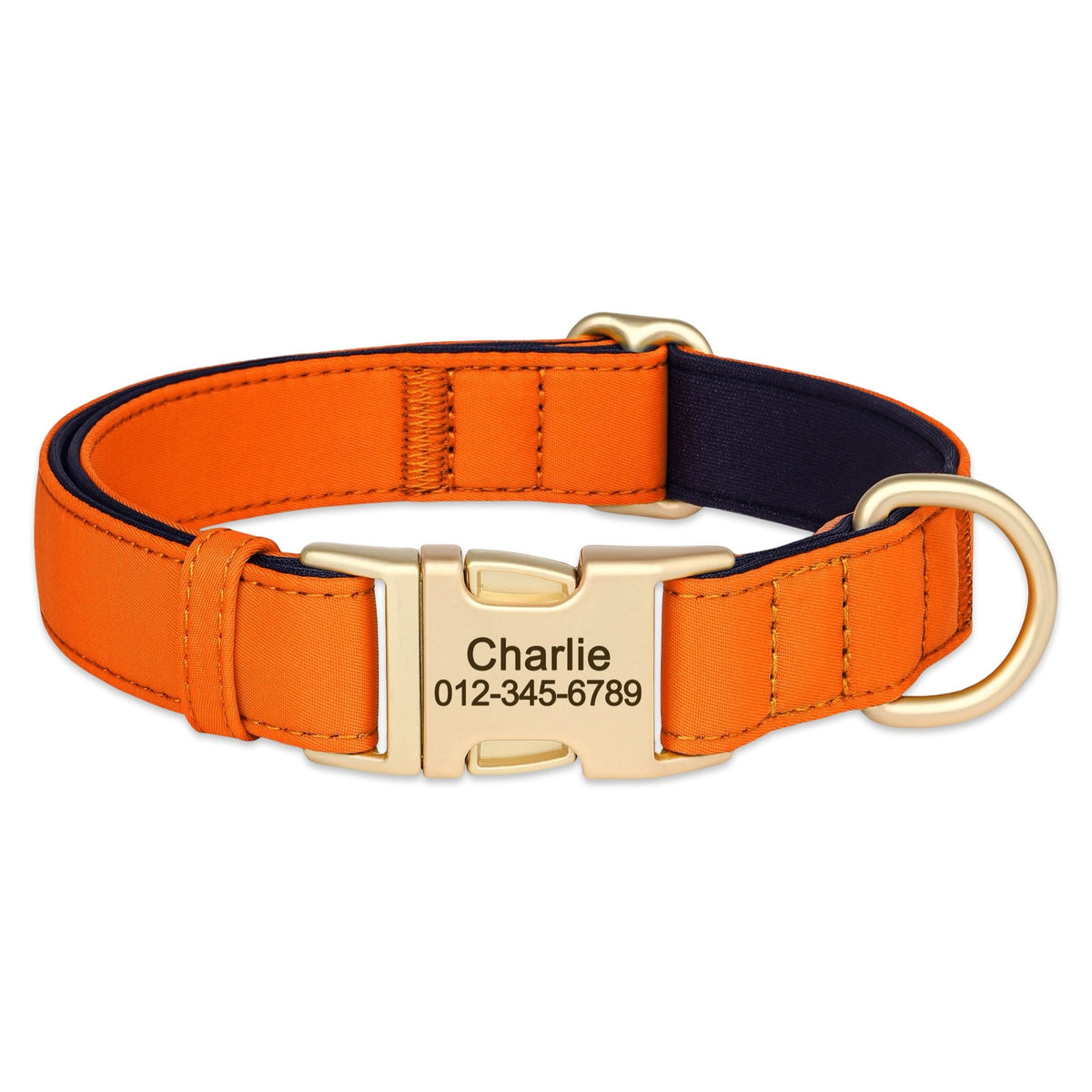 Personalised Dog Collar with Engraved Name & Phone Number  pet accessories YAG Boutique