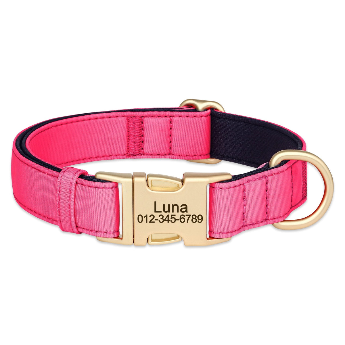 Personalised Dog Collar with Engraved Name & Phone Number  pet accessories YAG Boutique